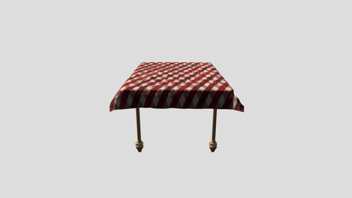 Wooden Table 3D Model
