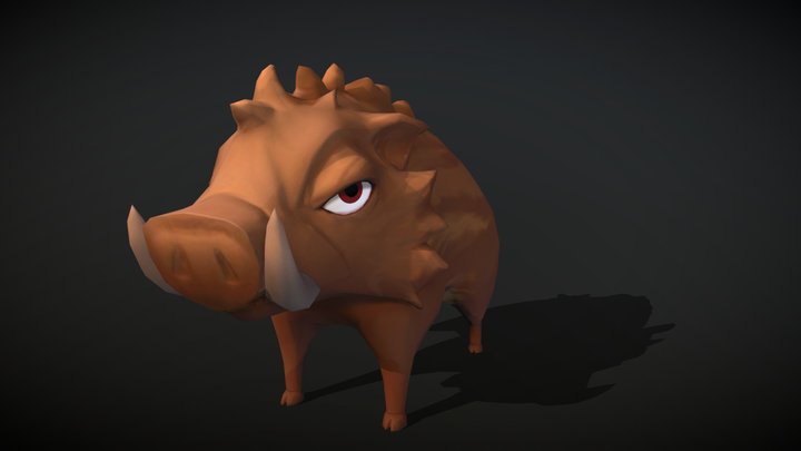 Crushtown - Enemy - Boar 3D Model