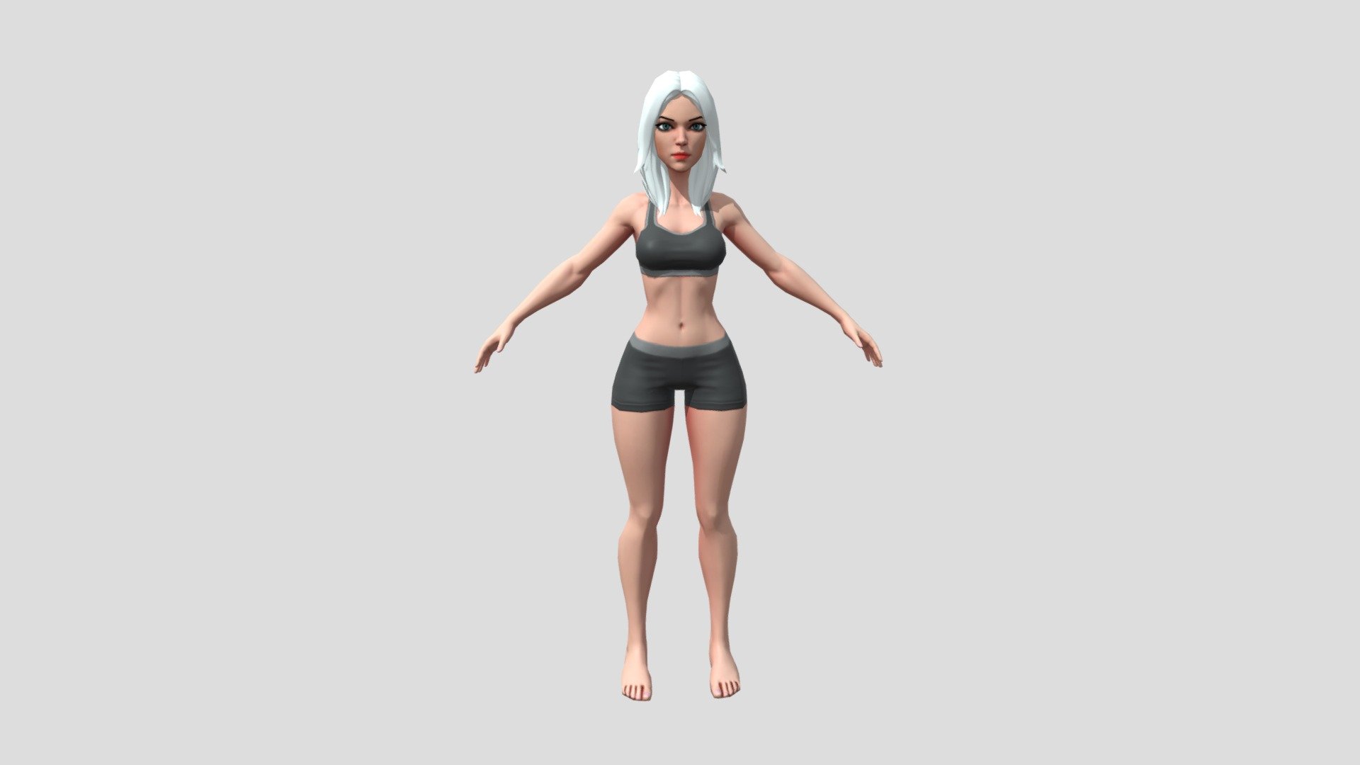 Stylized Female Character Base Mesh Rigged Buy Royalty Free D Model By Your D Character