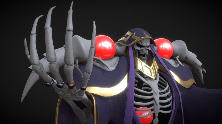Ainz Ooal Gown - Overlord Low Poly 3D Model