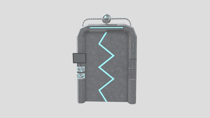 Sci-fi Door 3D Model