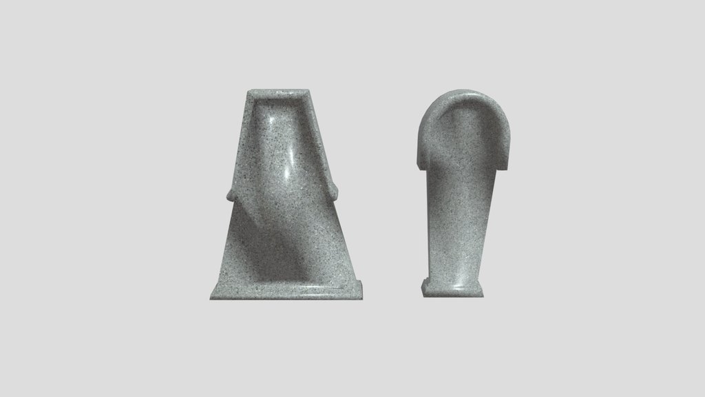 Tombstone 02 Low Poly
