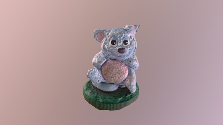 Toy Bear Test on Turntable 3D Model