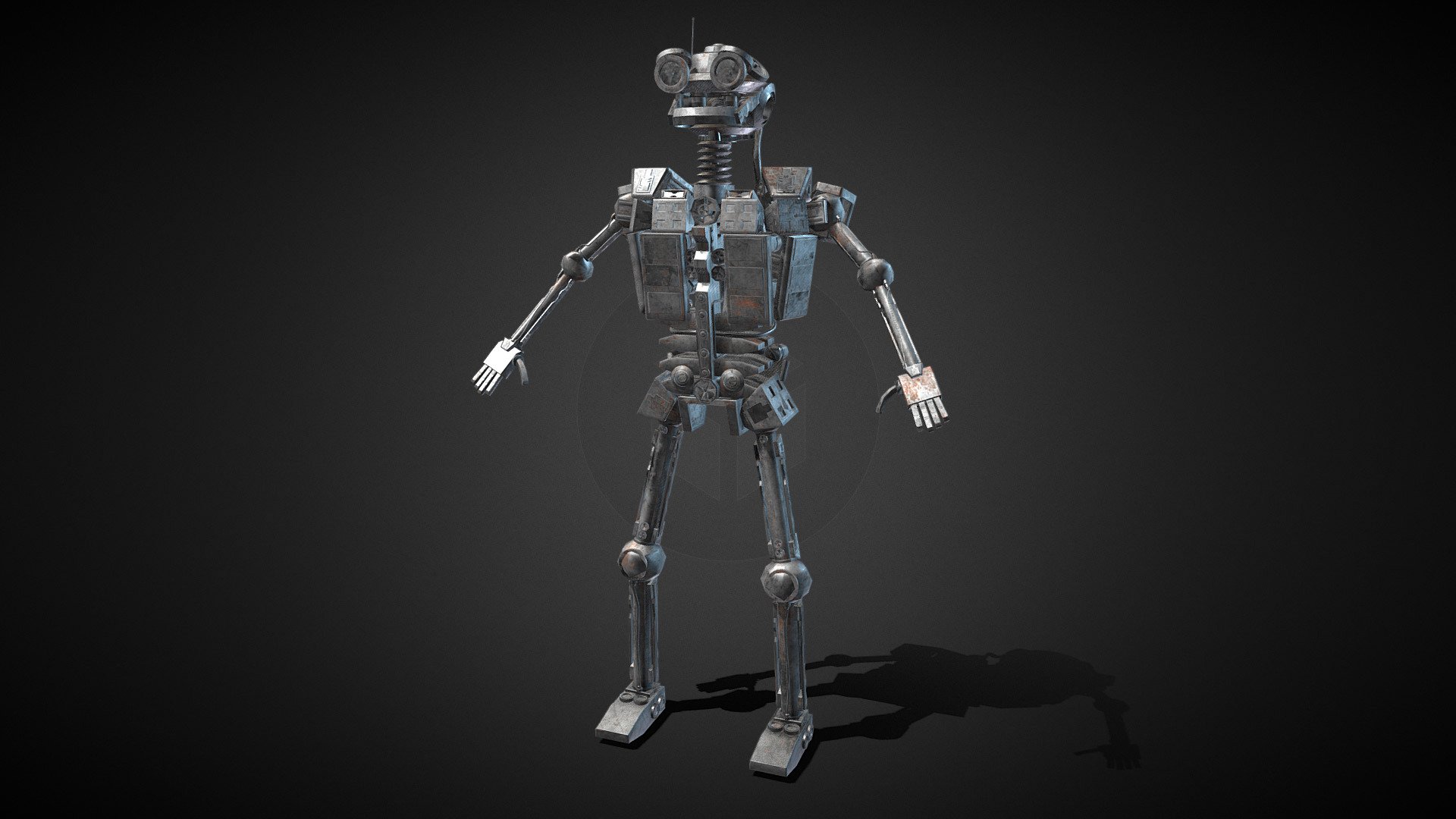 Sci-Fi Kitbash Robot - Buy Royalty Free 3D model by Ryan King Art ...