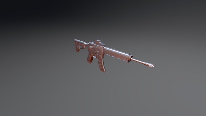 SMG Gun 3D Model