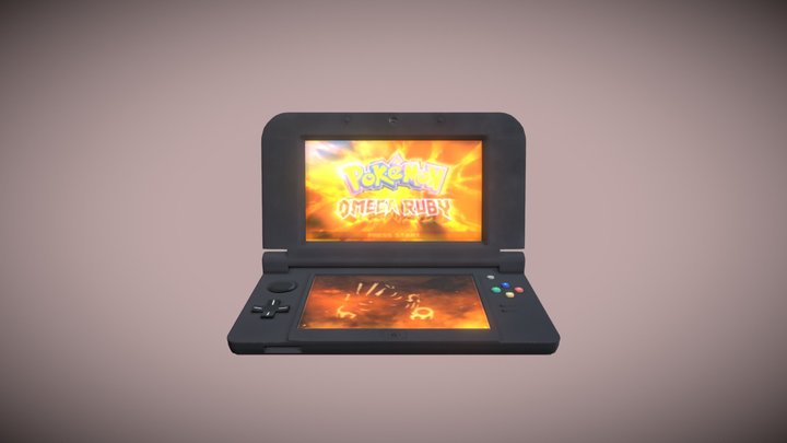 New Nintendo 3ds Edición Pokémon Ruby Omega 3D Model