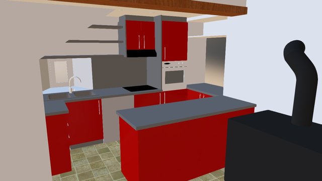 Cuisine Sam Et Gwen 3D Model