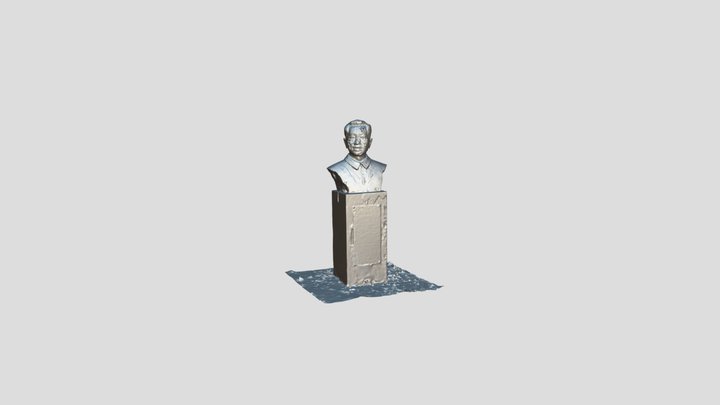 Statue of Zhong Jingzhi at Beijing Film Academy 3D Model