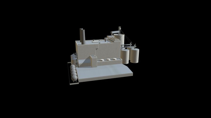 XPlane Headwind Grainland Ethenol Plant 3D Model