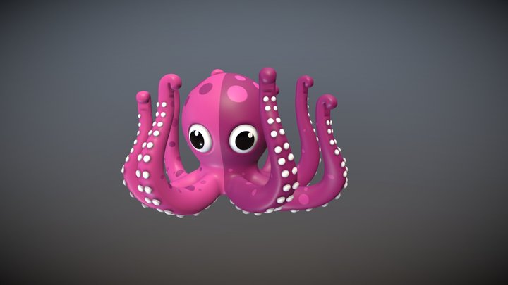 3D Octopus Final Without Signboards 3D Model