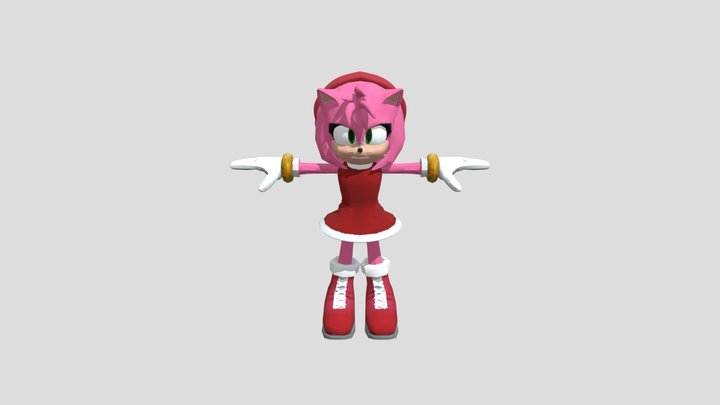 Amy Rose Movie 3D Model