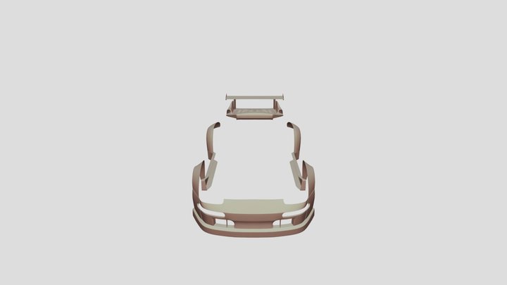 porsche 911 (993) rwb 3D Model