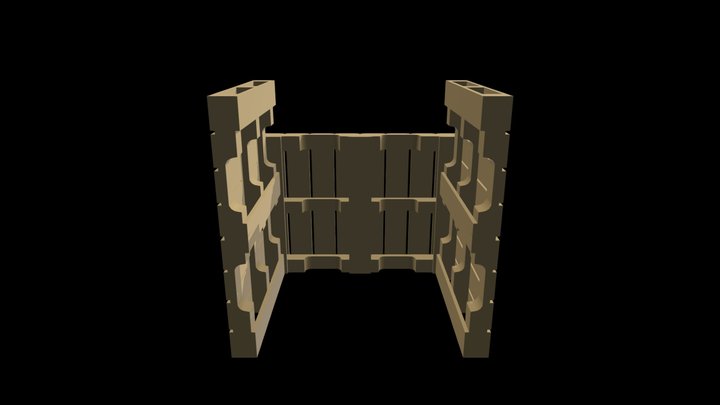 Pallet Fort 3 2 3D Model