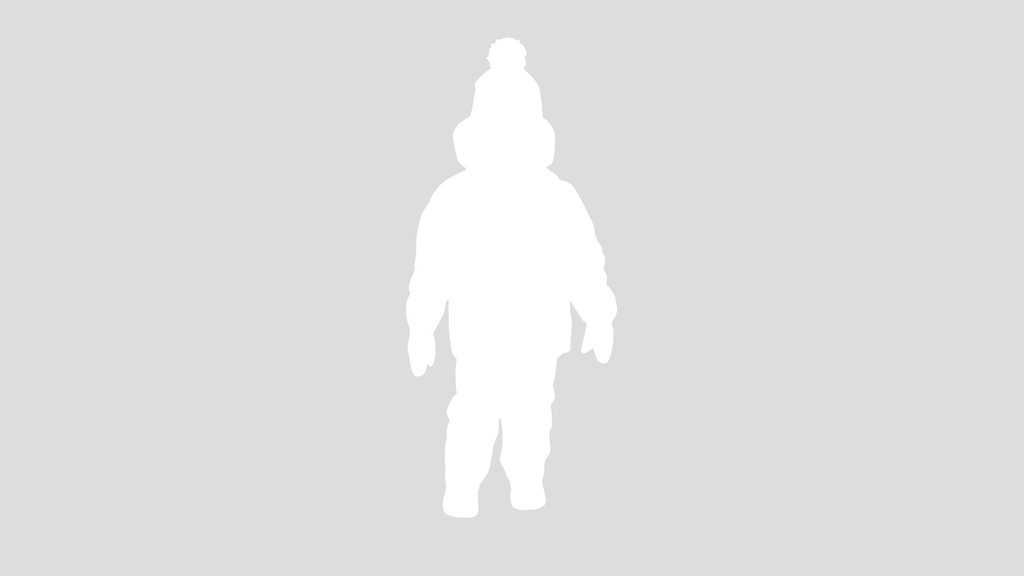 Little Child In Winter Clothes