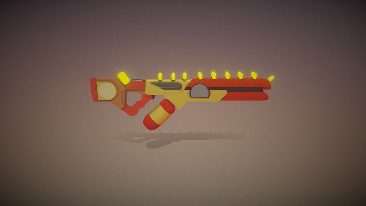 steampunk gun 3D Model