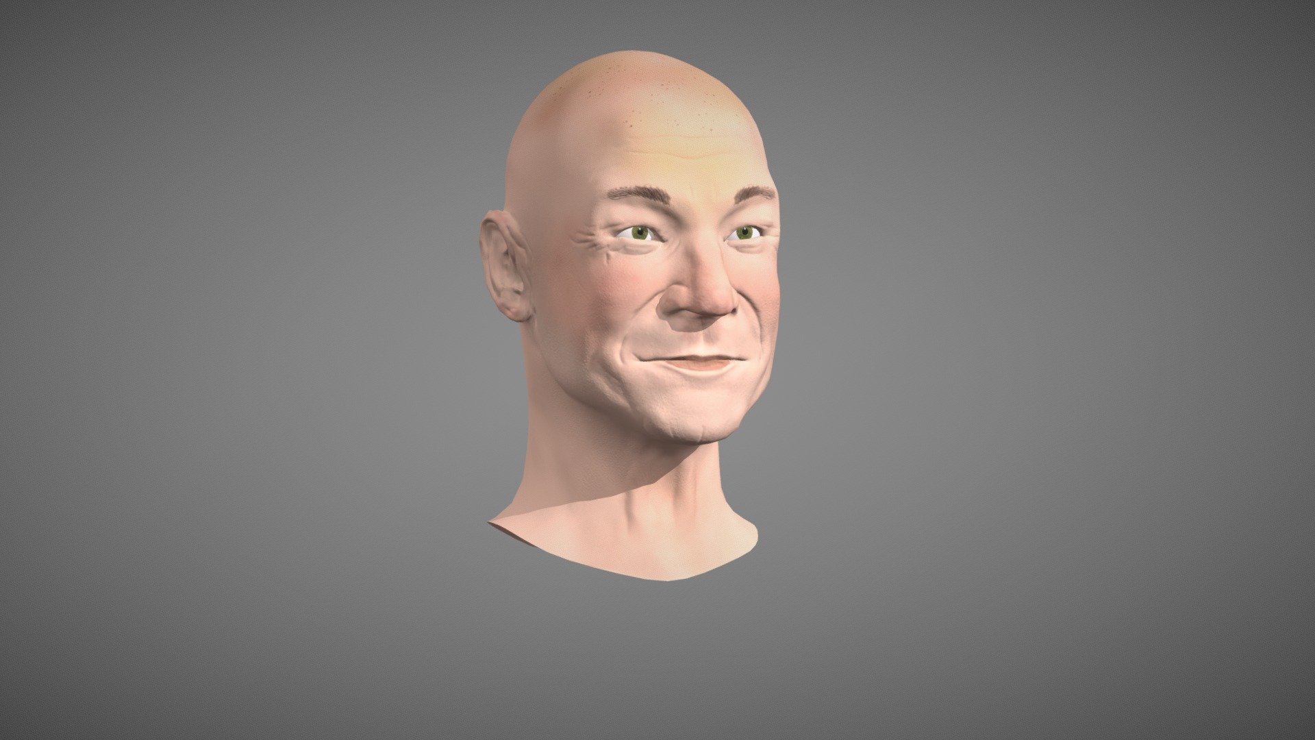 Sir Patrick Stewart Bust 3d Model By Hdeskiewicz Ebef347 Sketchfab 