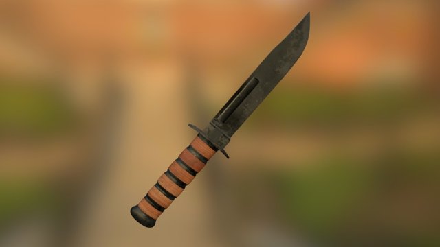 Used Knife 3D Model