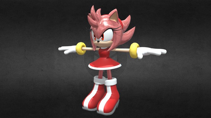 Super Amy (Pink) 3D Model