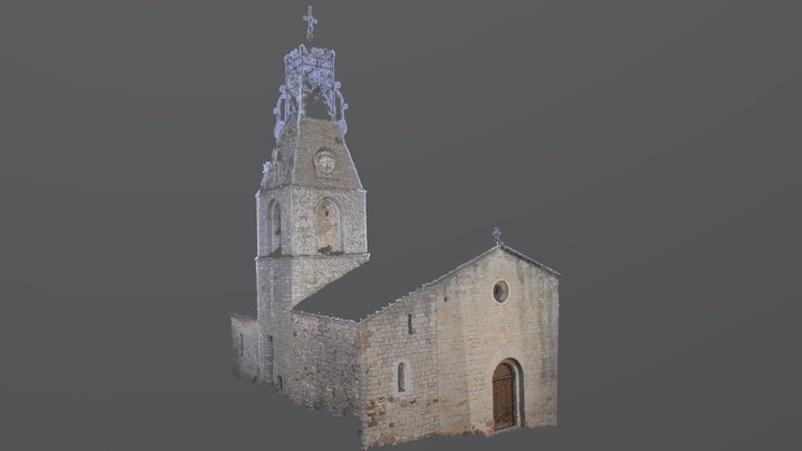 1639- La Tour- Saint Jean Baptiste 3D Model