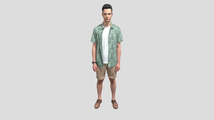 Palm Print Casual Summer Look