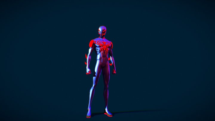 Spiderman 2099 Spiderman Across The Spider Verse 3D Model