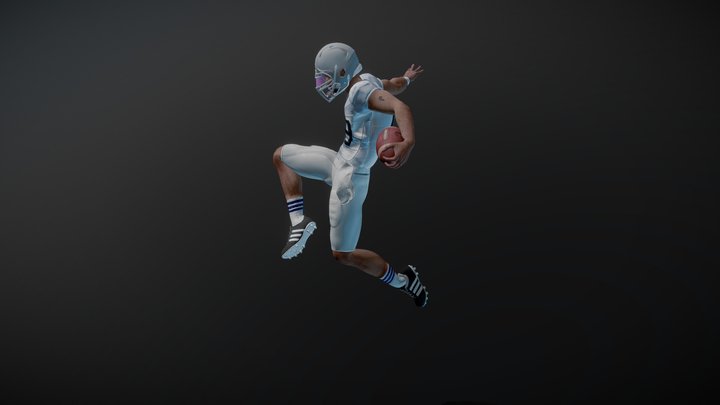 Gridiron Jumpman - An American Football Player 3D Model