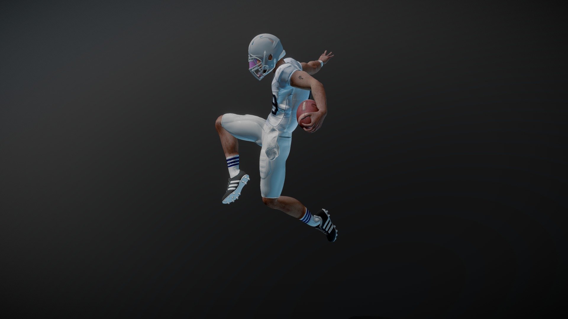 Gridiron Jumpman - An American Football Player - Download Free 3D model ...