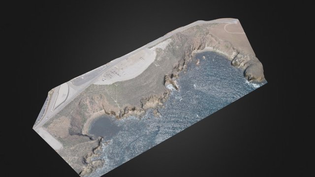 Coastal Cliffs nadir LiDAR/Imagery Survey 3D Model