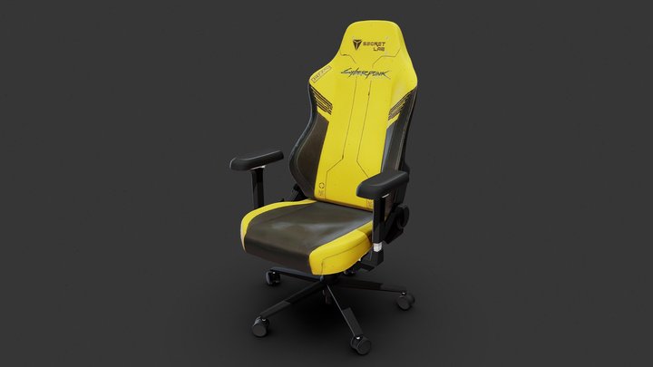 Htech - Secret Lab Chair Photoscan Cleaned Model 3D Model