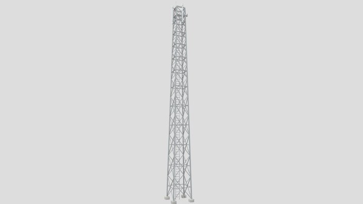 40 meter Radiotower 3D Model