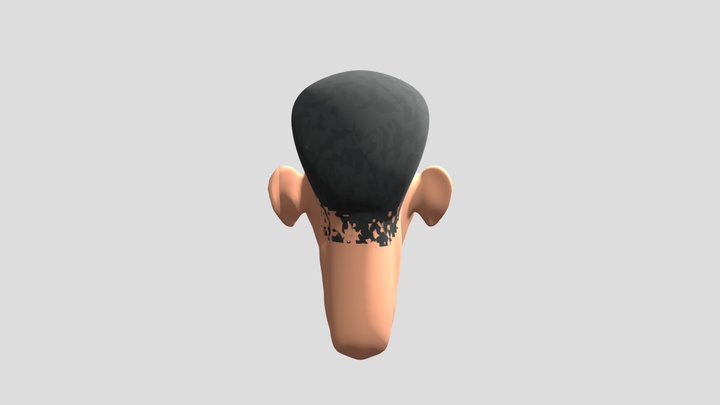 Cartoon Head 3D Model