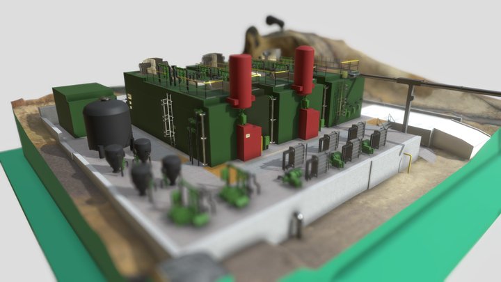 Planta de Lixiviados Gasgreen S.A. 3D Model