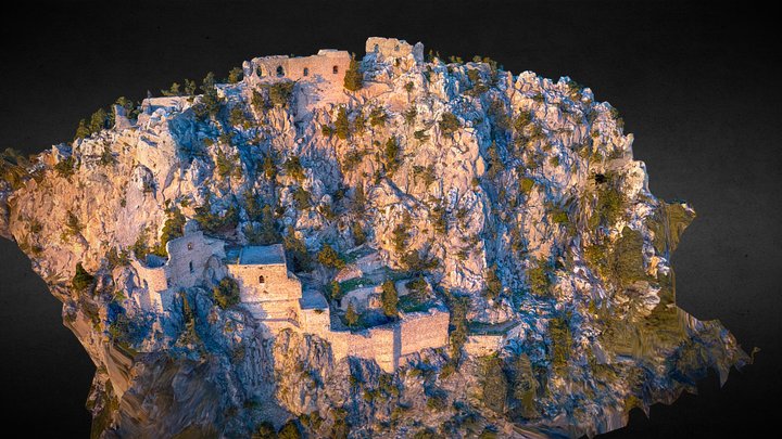 Buffavento Castle - North Cyprus 3D Model