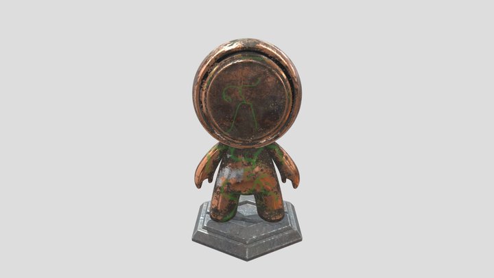 Rusty Statue 3D Model