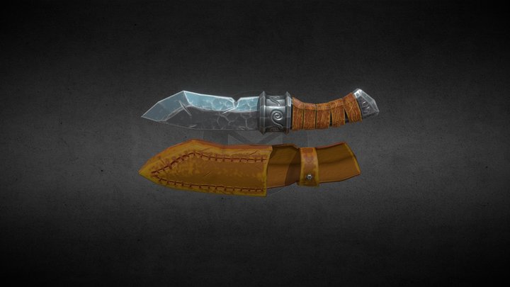 Hunting Knife 3D Model