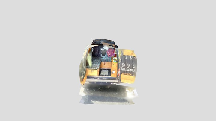 Transit connect van interior 3D Model