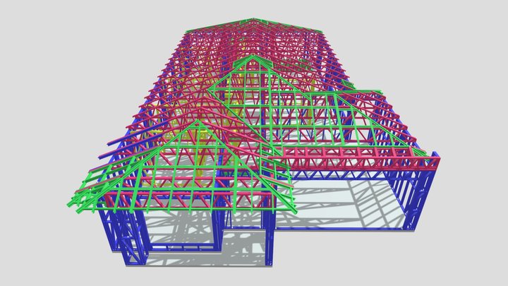 25VT03_LOT 231 RUMBEE CR, TARNET_FRAMING 3D Model