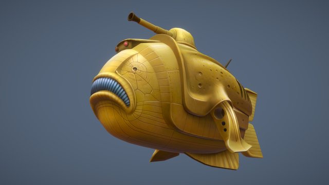 Golden Fish 3D Model