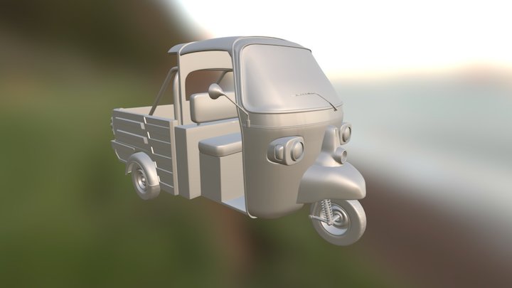 Tuk Tuk Military 3D Model