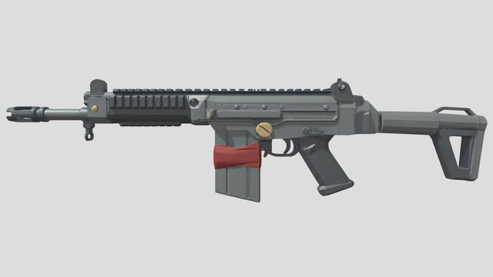 Black OPS 2_FAL-OSW – Free 3D Model STL
