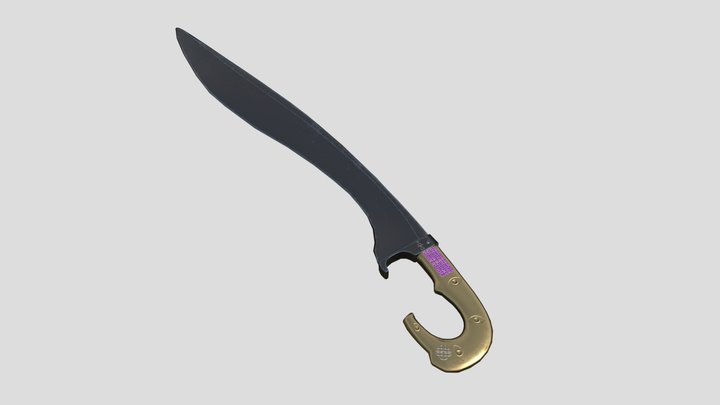 Falcata game ready free model 3D Model