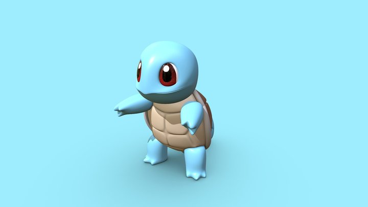 Squirtle Pokemon 3D Model