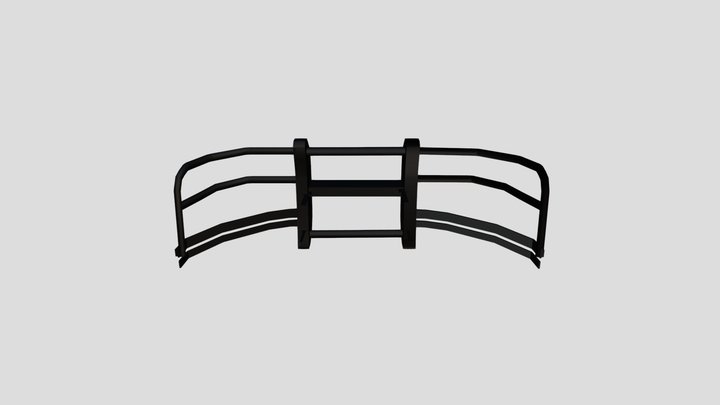 Police anti-collision beam 3D Model