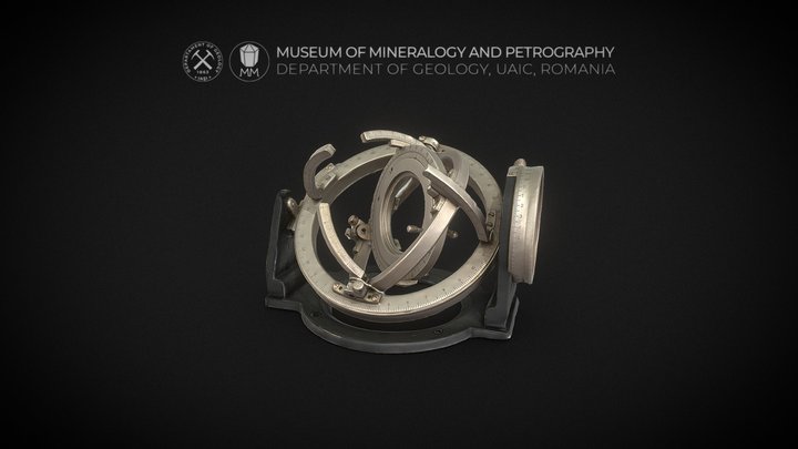 LOMO 5-axis Universal Fedorov Stage 3D Model