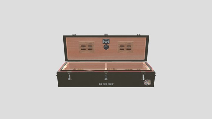 Military Cigar Crate 3D Model