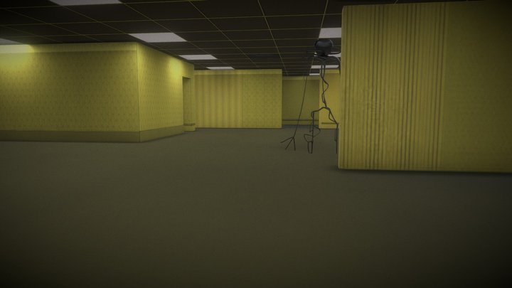 Backroom (This Model Will Give You Nightmare) 3D Model