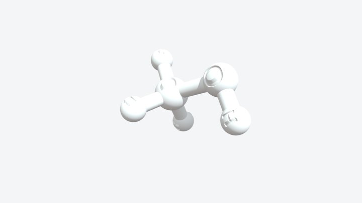 Methanol 3D Molecular Model — CAS 67-56-1