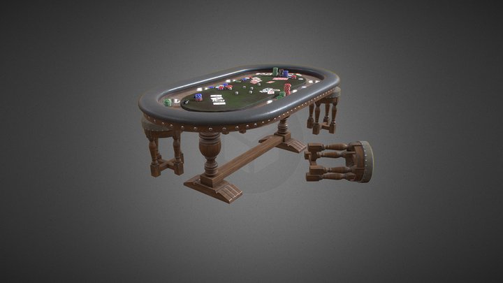 poker_table 3D Model