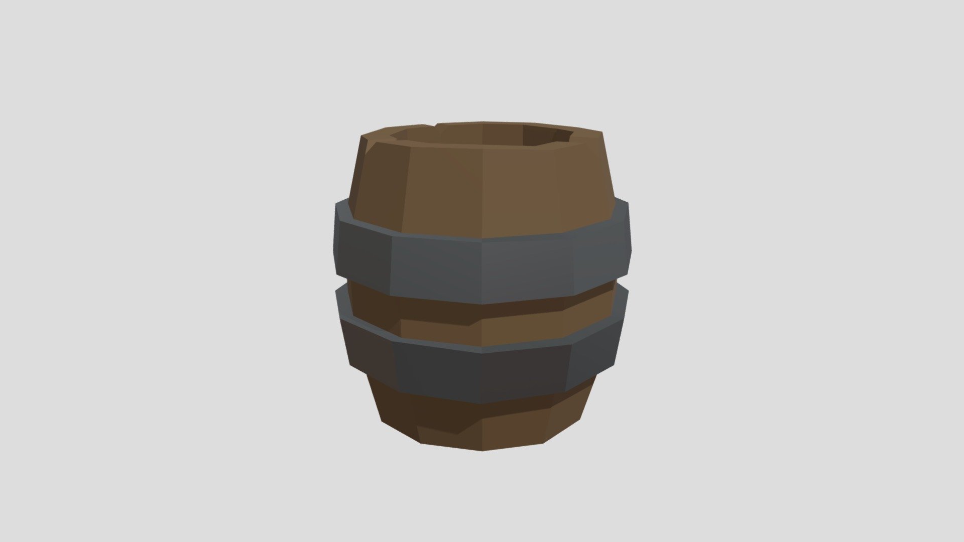 Low Poly Barrel - Download Free 3D model by Darkoz [ebfeac4] - Sketchfab