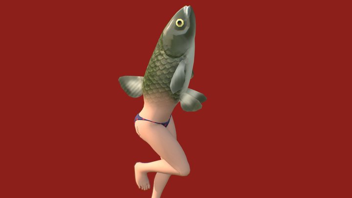 Reverse Mermaid – Free 3D Model STL